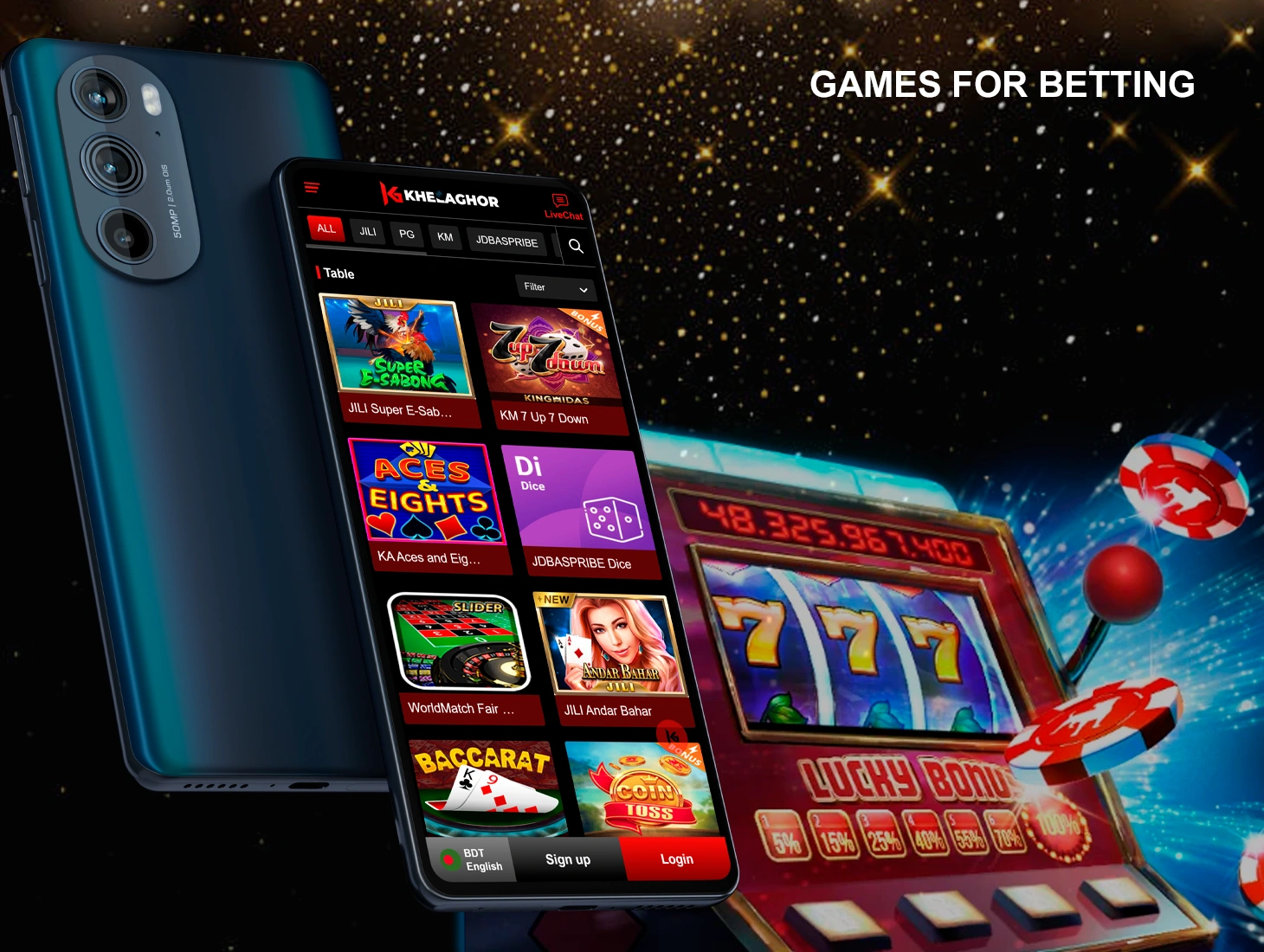 Licensed casino games are available for players on the Khelaghor88 app and you can play them anytime without any problems